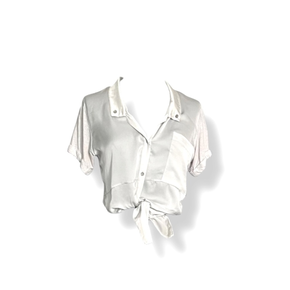 𝐇𝐄𝐋𝐌𝐄𝐓 𝐋𝐀𝐍𝐆 “Mercury Drape” Button-Up Shirt